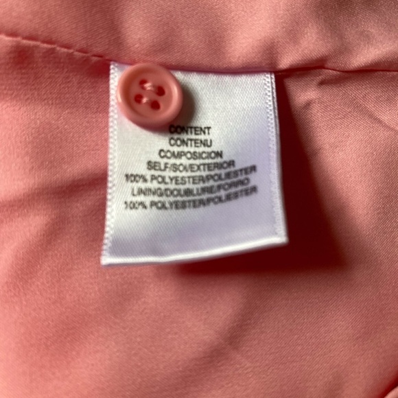 Leyden Tie Front Chiffon Blouse Pink NWOT - Picture 6 of 8